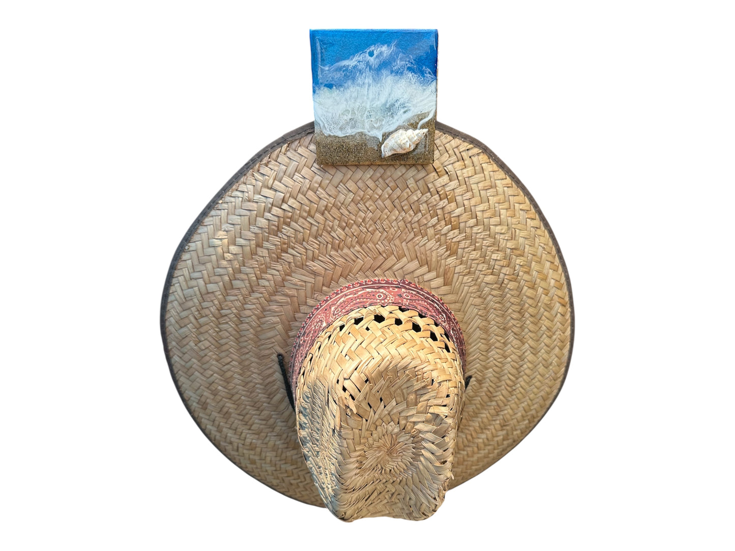 Wave & Hang™ Ocean Towel Hook – Handmade Resin & Wood Art