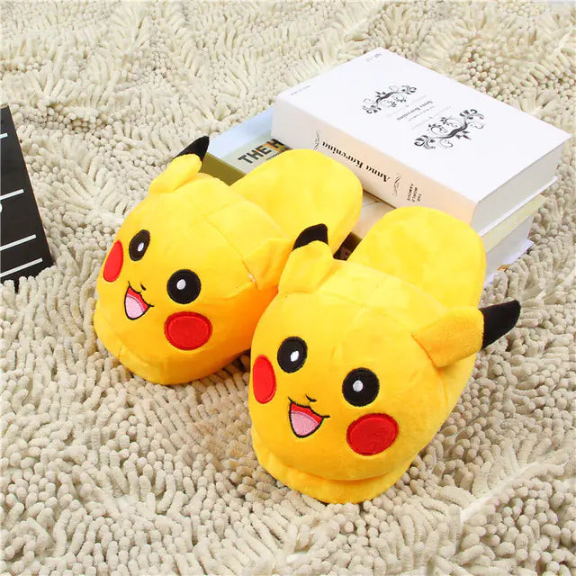 ✨ Pokémon Plush Slippers – Cozy Indoor Shoes Featuring Pikachu, Snorlax, Charmander & More ✨