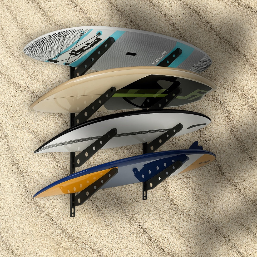 Neorexon™ Adjustable Surfboard Rack – Heavy-Duty Wall Mount for Surfboards, Paddle Boards & More