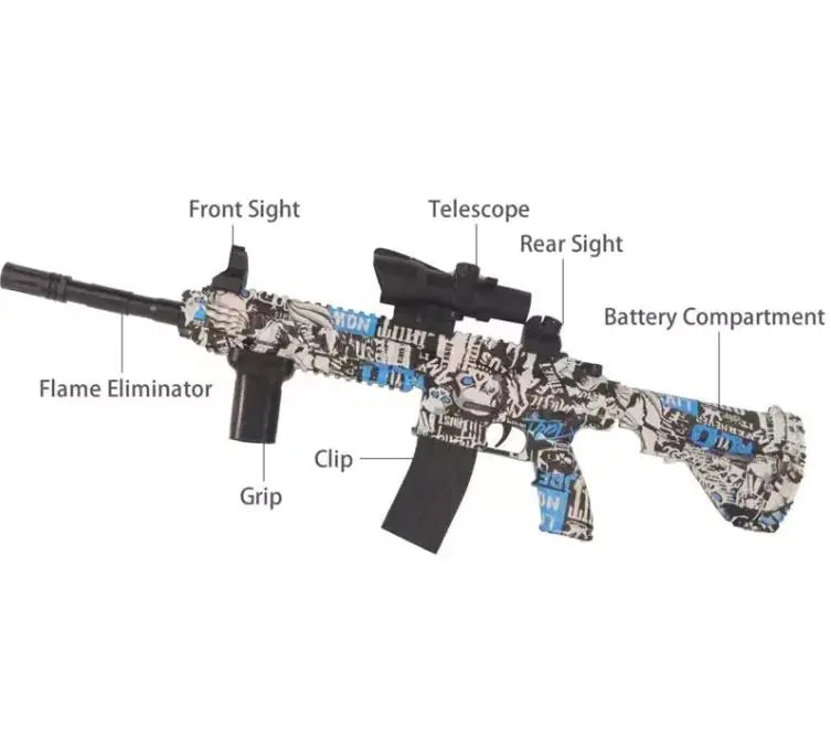 π₯ Electric Graffiti Water Gun β Automatic Rechargeable Spray Blaster