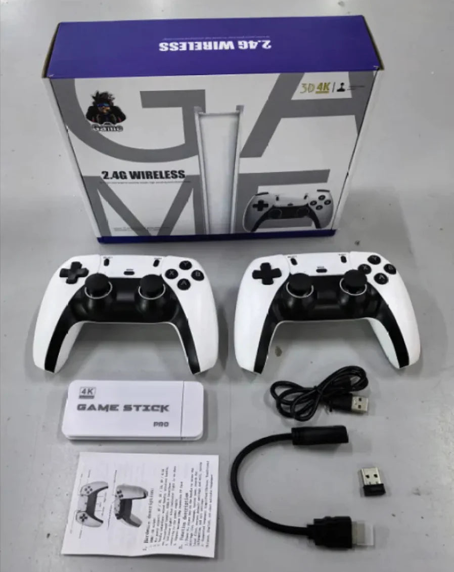 🎮 M15 Wireless TV Game Console – 10,000+ Retro Games, Dual Wireless Controllers & HDMI Plug & Play