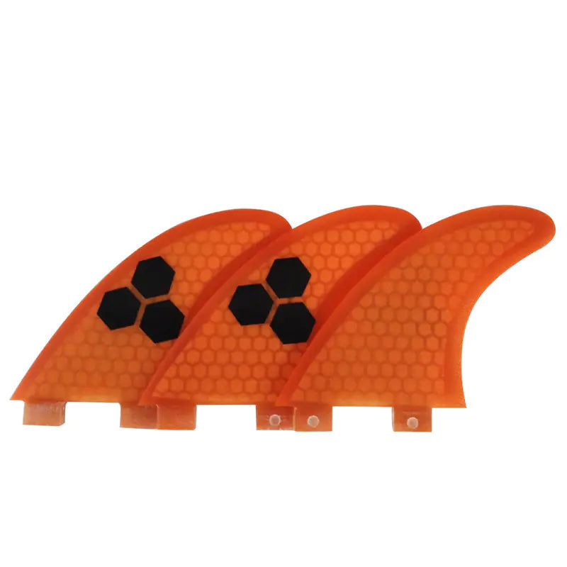 FCS G3/G5/G7 Surfboard Fins β Honeycomb Fiberglass Thruster Set for Ultimate Control & Speed