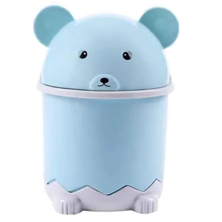 Panda Flip-Top Mini Trash Can | Cute Desktop Bin for Bathroom & Office