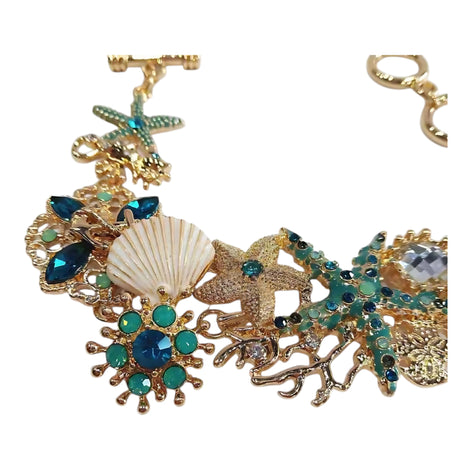 Ocean-Themed Starfish & Anchor Bracelet – 99 Carat Inspired Jewelry by Wave & Hang