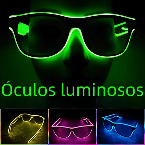 LED Neon Glasses – Voice-Activated Party Shades for Raves by Wave & Hang