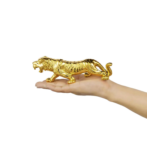 Luxury Resin Tiger Figurine | Strength & Wealth Symbol by Wave & Hang