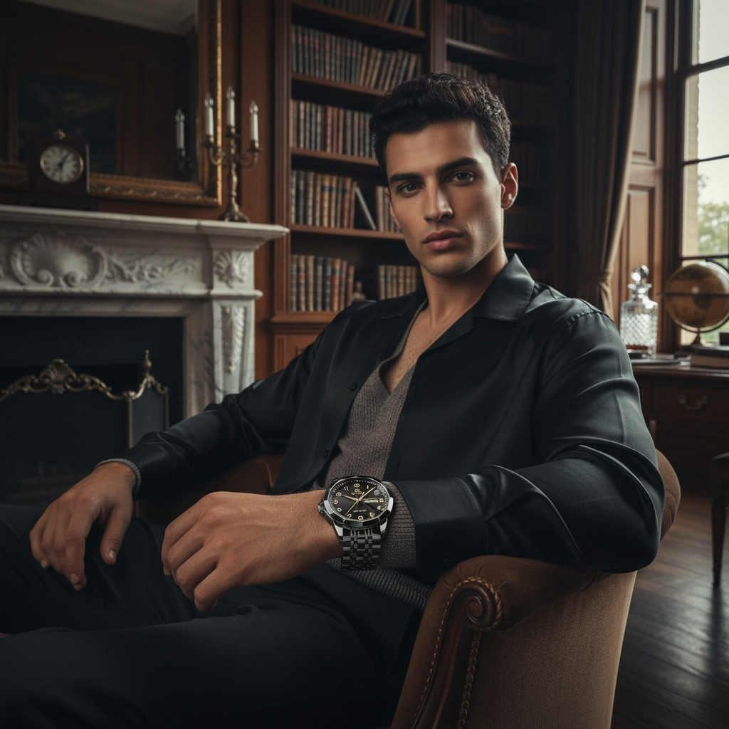 AquaTime Men's Waterproof Digital Watch | Stylish & Durable by Wave & Hang