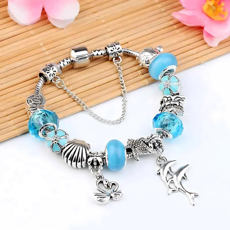 Trendy Ocean Animal Crystal Bracelet – Women’s Marine Charm Jewelry by Wave & Hang