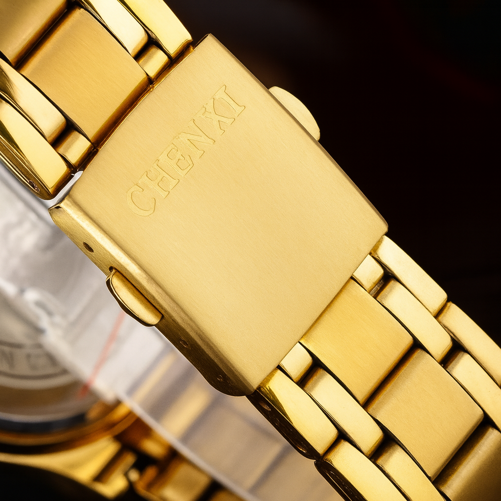 Couple’s Waterproof Quartz Watch – Deluxe Morning Edition, Unisex by Wave & Hang