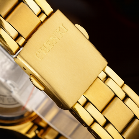 Couple’s Waterproof Quartz Watch – Deluxe Morning Edition, Unisex by Wave & Hang