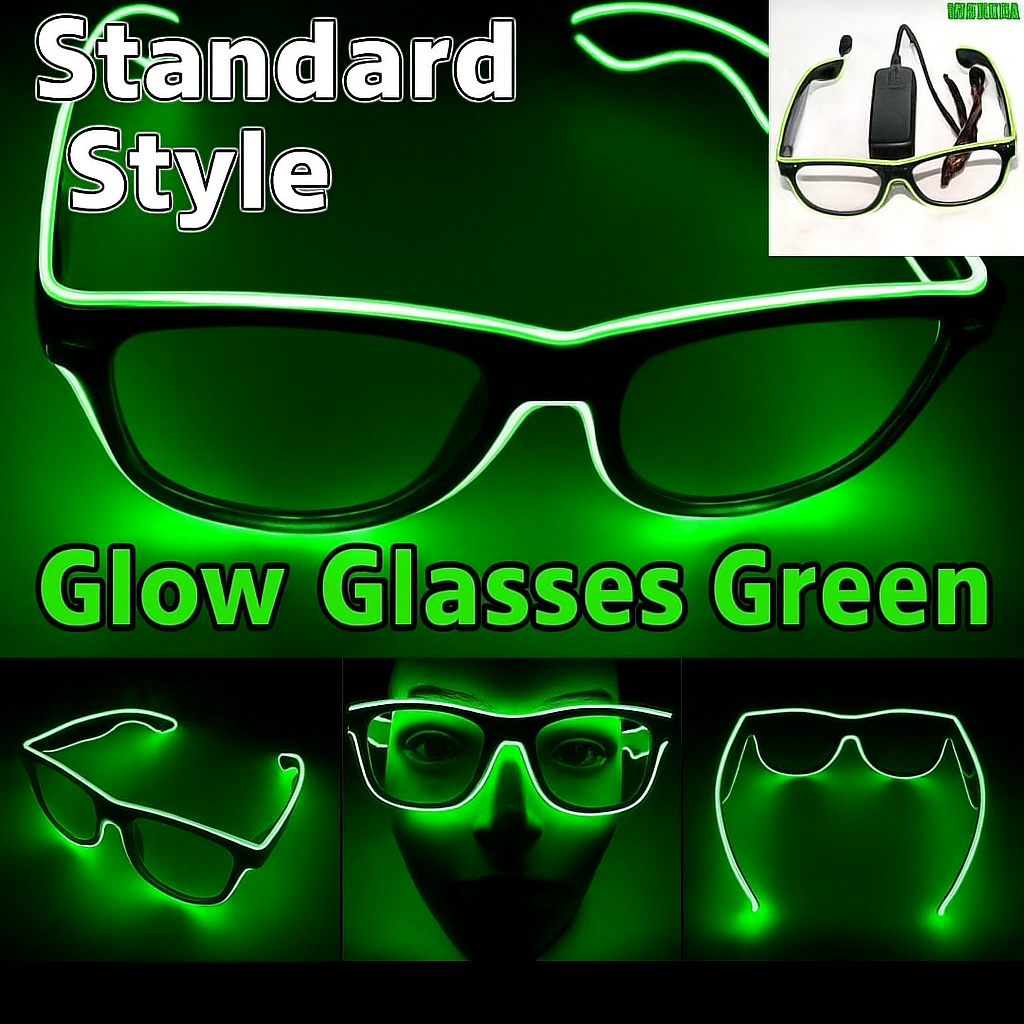 LED Neon Glasses – Voice-Activated Party Shades for Raves by Wave & Hang