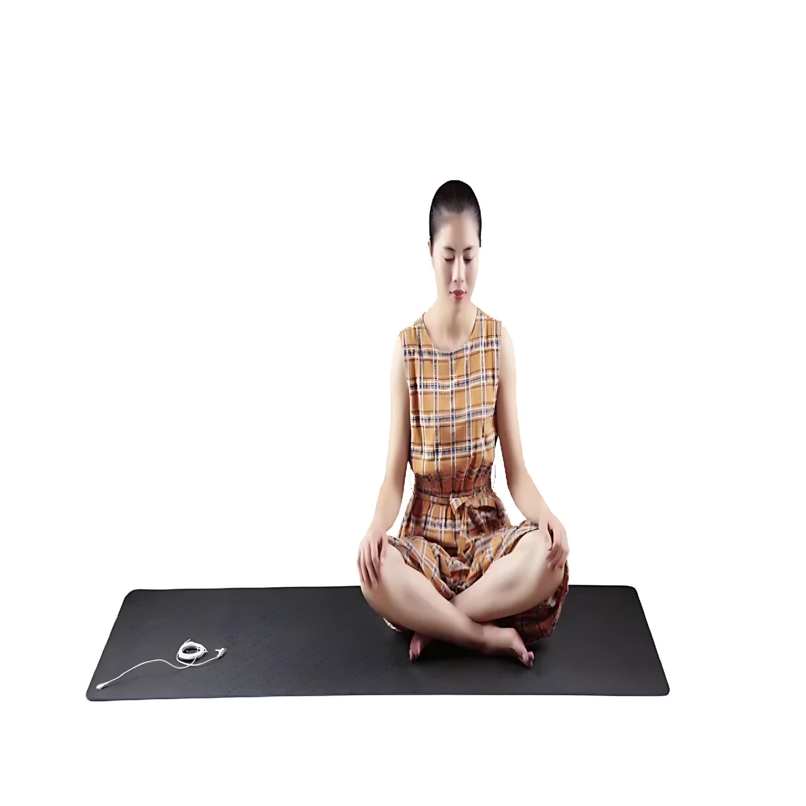 Conductive Grounding Yoga Mat – Non-Slip PU with Grounding Wire for Wellness