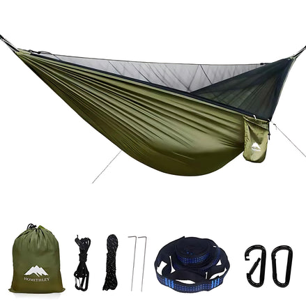 Homithley Camping Hammock - Lightweight with Mosquito Net, Portable