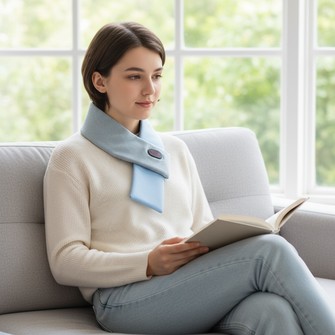 Heated Neck Scarf for Pain Relief | Unisex Comfort by Wave & Hang