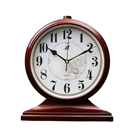 Vintage Quartz Pendulum Desk Clock | Timeless Elegance | Perfect Decor for Home by Wave & Hang