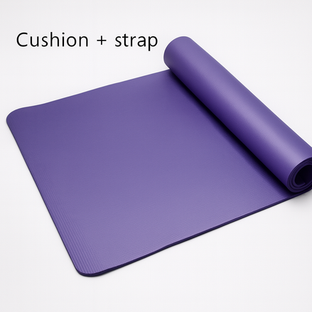 NBR Textured Yoga Mat – Extra Thick, Non-Slip & Cushioned for Comfort by Wave & Hang