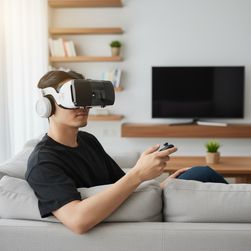 3D VR Smart Glasses – Immersive Reality for iPhone & Android by Wave & Hang