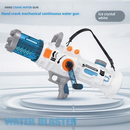 Gatling Hand-Crank Water Gun – Rapid-Fire Soaker for Ultimate Summer Battles by Wave & Hang