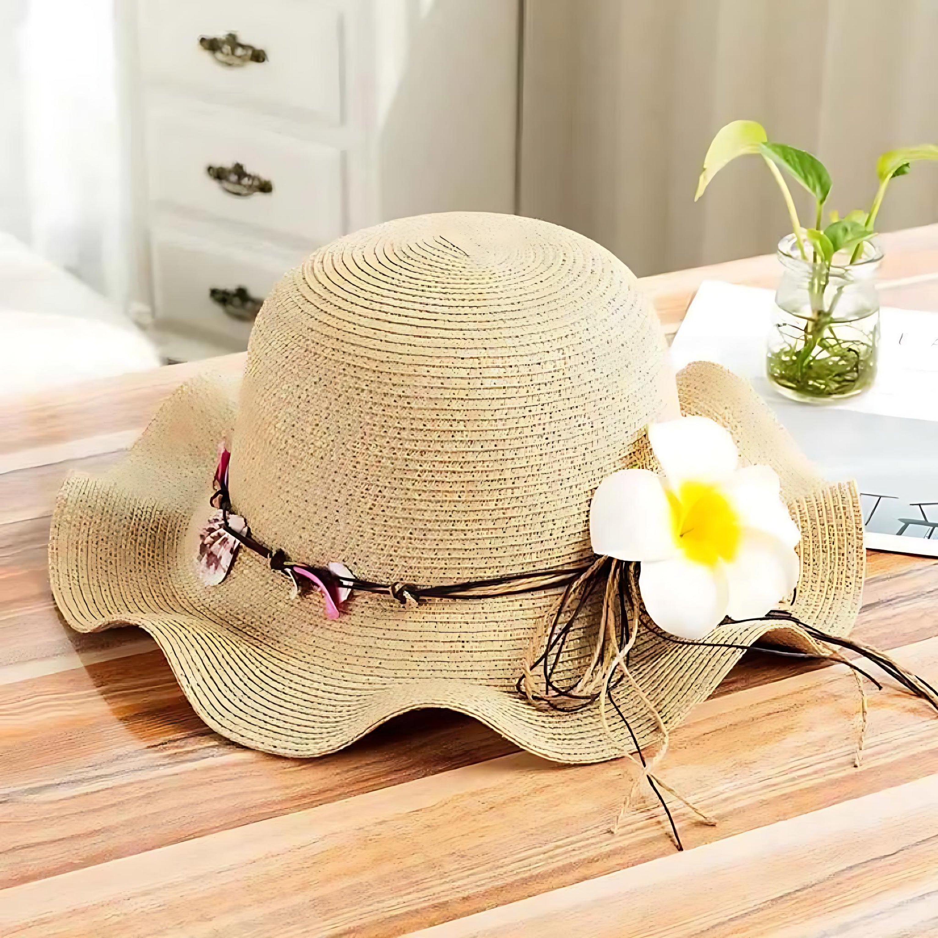 Versatile Summer Straw Hat for Women | UV Protection & Style by Wave & Hang