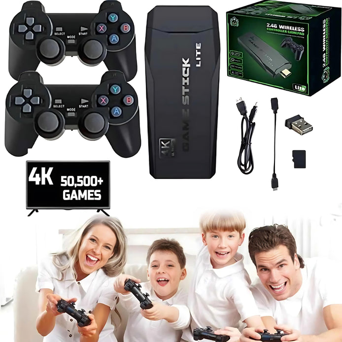 Atlantic 4K GameStick – 20,000 Retro Games for Family Fun by Wave & Hang