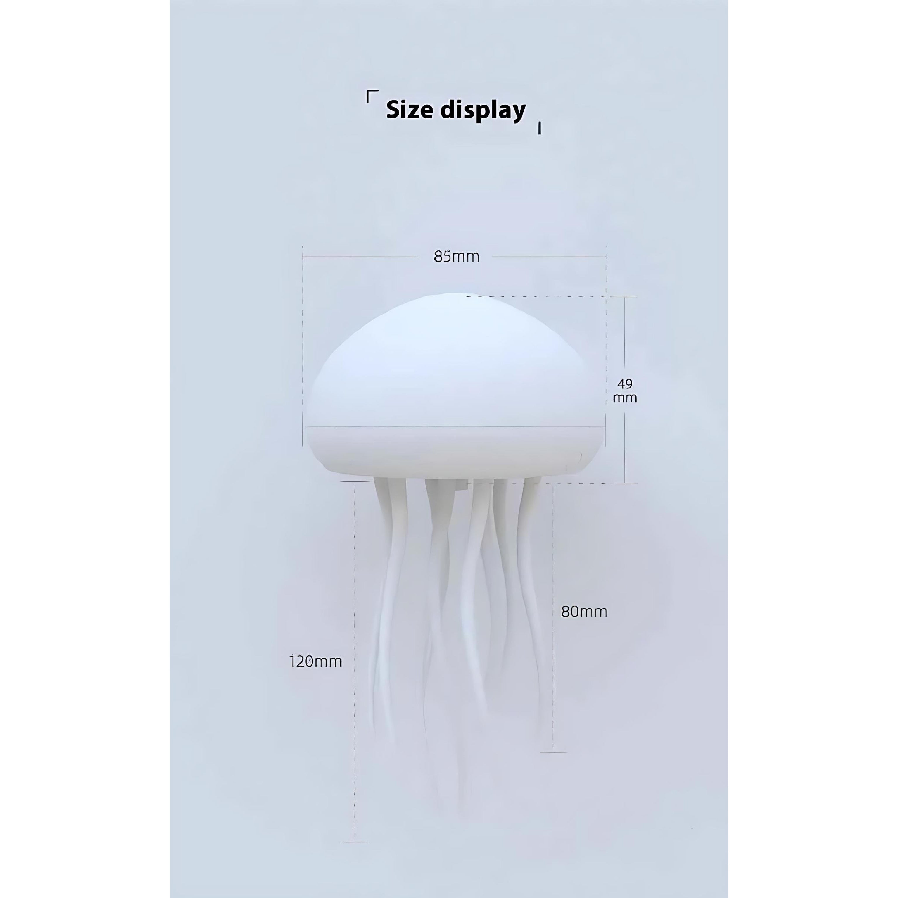 Jellyfish LED Lamp – Soothing Sound-Controlled Night Light for Relaxation by Wave & Hang