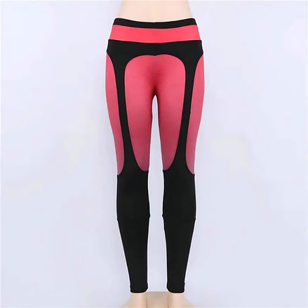 Women’s Color Block Yoga Pants – Printed, Stretch & Stylish Leggings by Wave & Hang