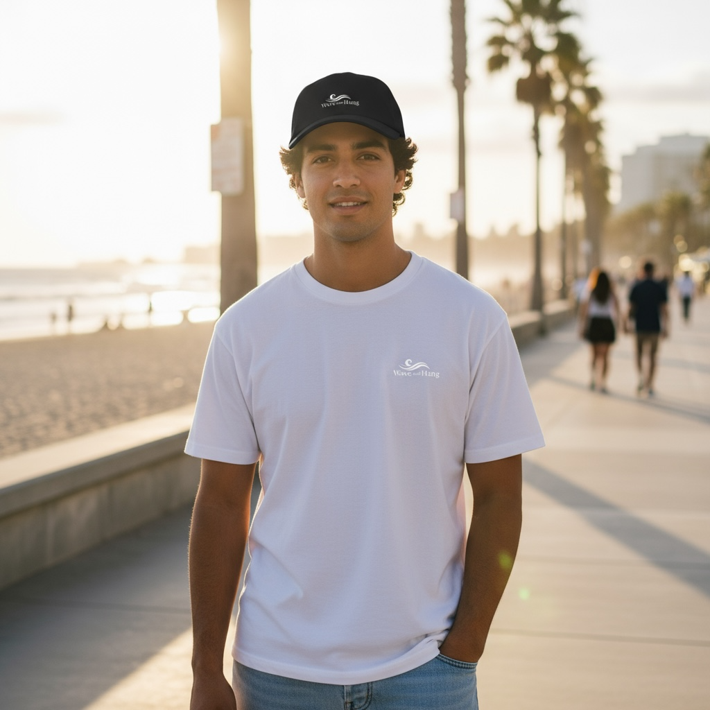 Wave and Hang 5 Panel Mid-Profile Baseball Cap | Otto Cap 31-069 by Wave & Hang