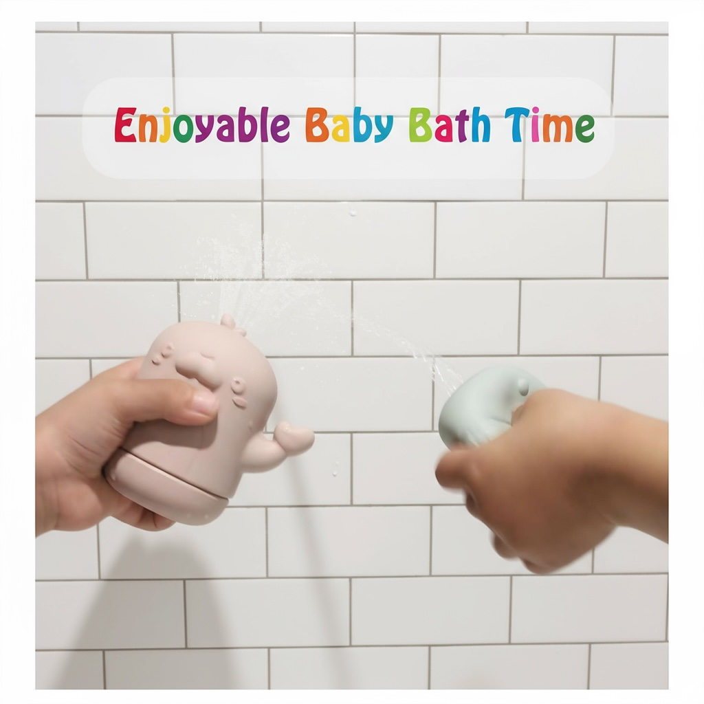 Mold-Free Baby Bath Toys - Fun & Safe Ocean Animals by Wave & Hang