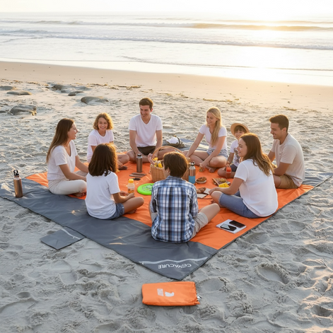 Covacure Extra Large Beach Blanket - Waterproof & Sandproof