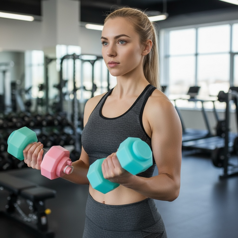 Dumbbell Shaped Sports Water Bottle – 550ml Leak-Proof Fitness Cup by Wave & Hang