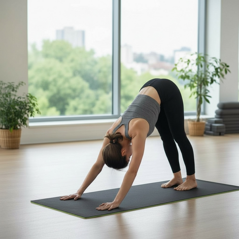 Thick Non-Slip Yoga Mat – Extra Cushion & Stability for Yoga, Pilates & Fitness by Wave & Hang