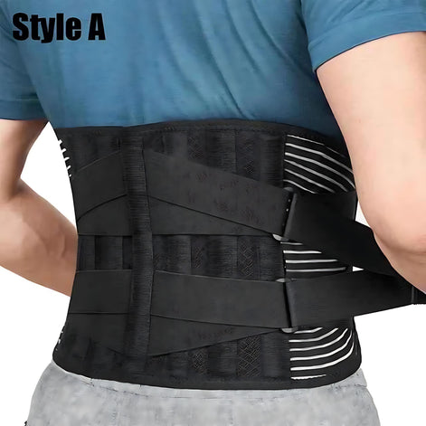 Adjustable Lumbar Support Belt for Back Pain Relief - Comfort for All by Wave & Hang