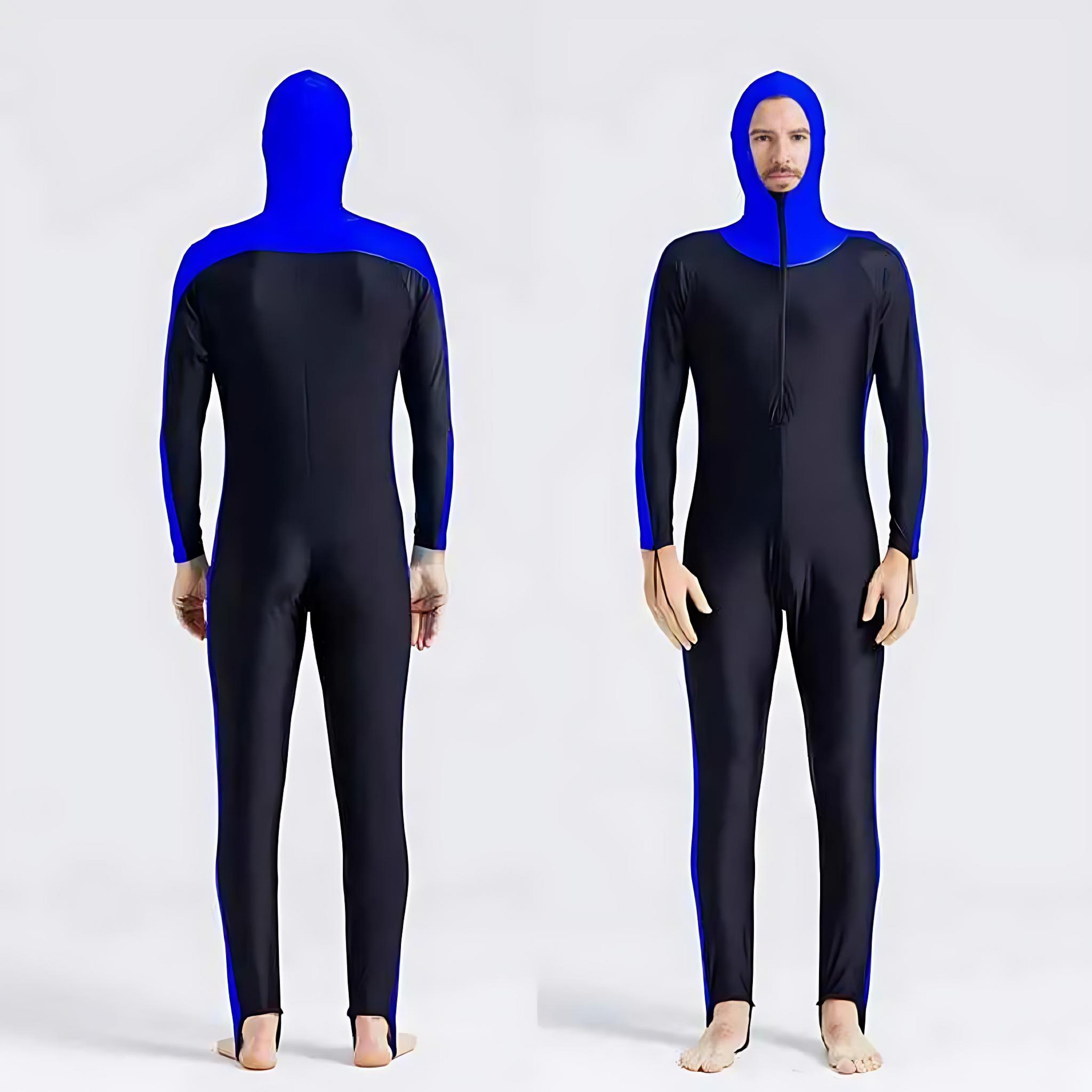 Full Body Hooded Wetsuit For Men And Women UV Protection Quick Dry Swim Dive Suit by Wave & Hang