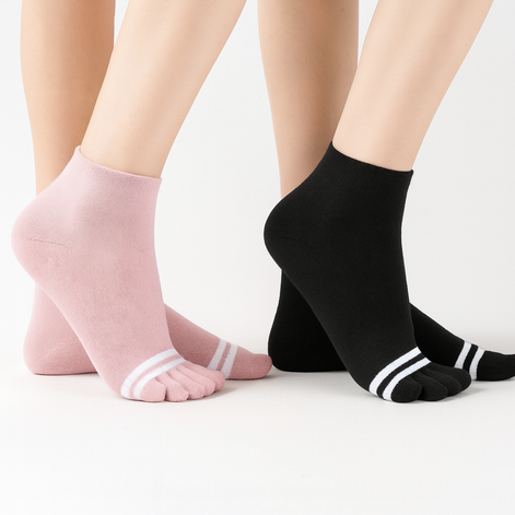 Yoga Socks with Five Toe Design – Non-Slip, Breathable & Comfortable by Wave & Hang