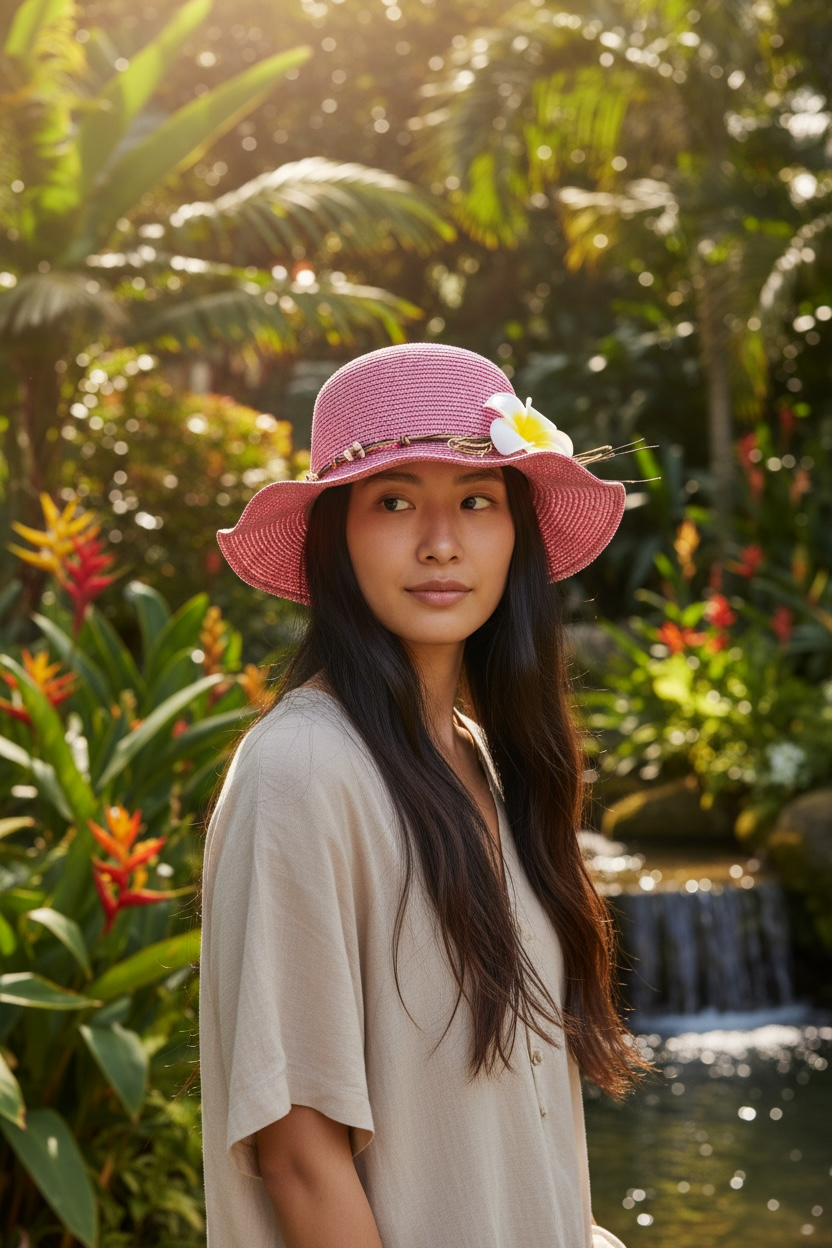 Versatile Summer Straw Hat for Women | UV Protection & Style by Wave & Hang