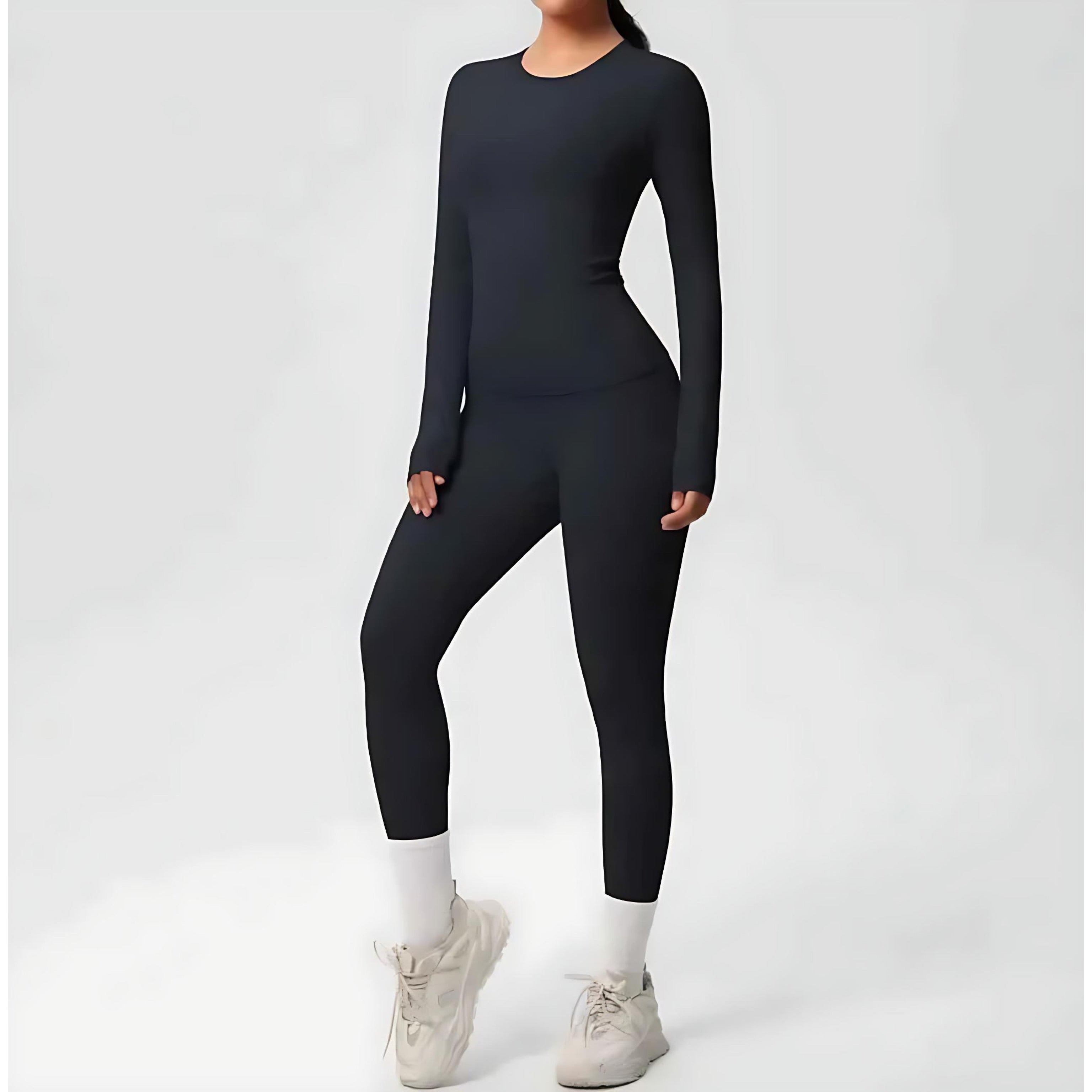 Premium Double-Sided Yoga Suit – Seamless, Stretch & Comfort by Wave & Hang