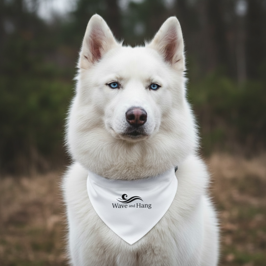 Wave and Hang Pet Bandana Collar | Adjustable, Chic Design