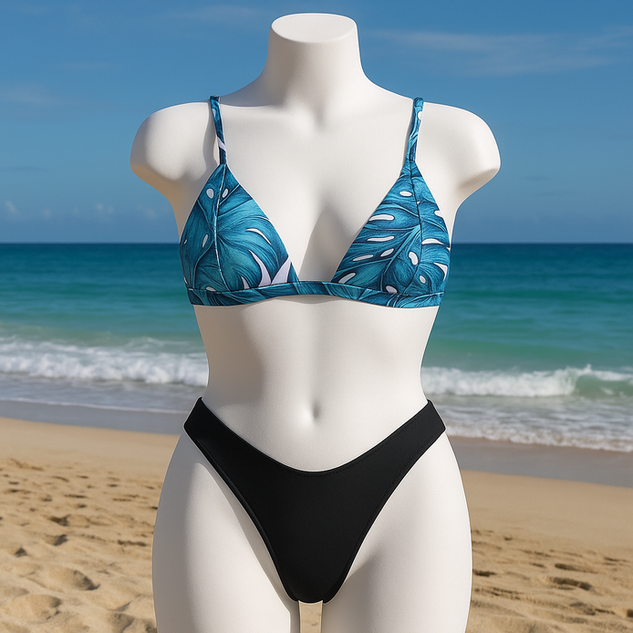 Tropical Elegance Bikini Set – Sexy Thong Swimsuit for Bold Summer Style by Wave & Hang