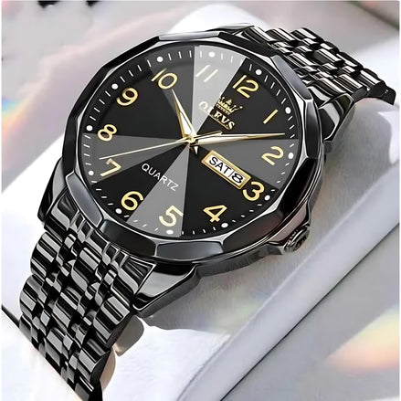 AquaTime Men's Waterproof Digital Watch | Stylish & Durable by Wave & Hang