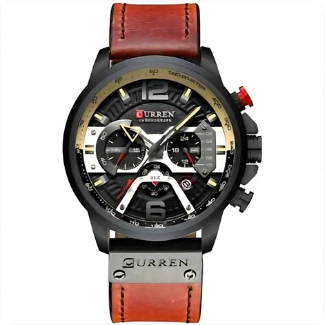 Luxury Multifunctional Waterproof Quartz Watch for Men – Sport & Classic Design by Wave & Hang