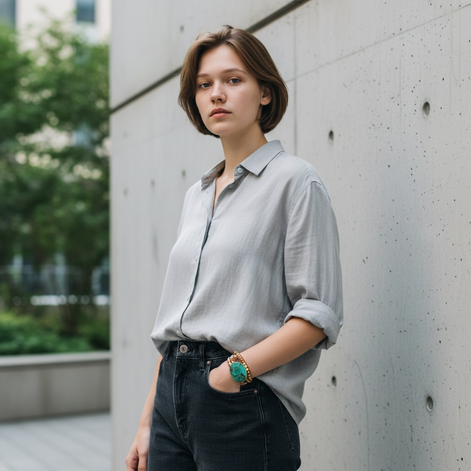 Bohemian Handmade Ocean Stone Bead Bracelet | Natural Stone Wrap Bracelet by Wave & Hang