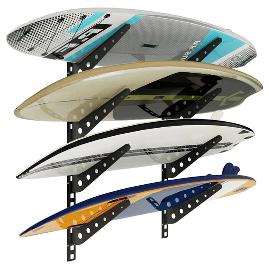 Neorexon™ Adjustable Surfboard Rack – Heavy-Duty Wall Mount for Surfboards, Paddle Boards & More