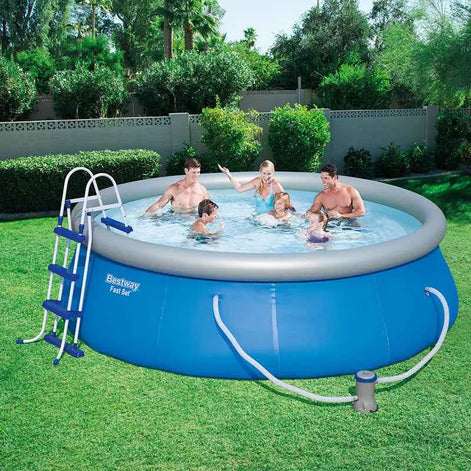 Bestway Inflatable Family Swimming Pool – Large Above Ground Pool for Adults & Kids (300x76cm, Durable PVC, Easy Setup)