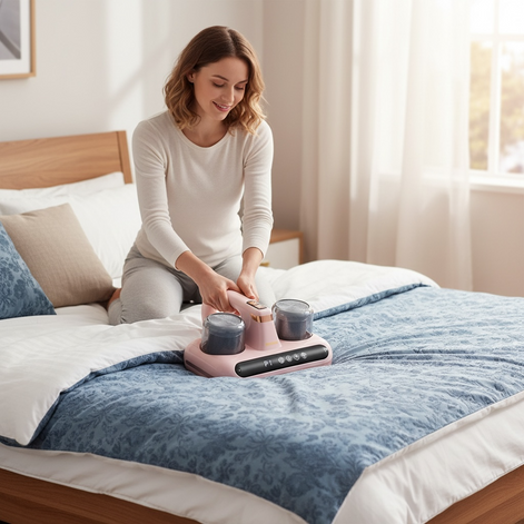 Powerful Cordless Mattress Mite Remover - Effective Allergen Cleaner
