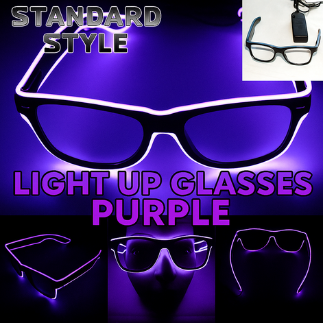 LED Neon Glasses – Voice-Activated Party Shades for Raves by Wave & Hang