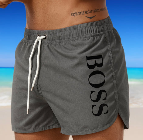 Men’s Multi-Color Beach Shorts – Stylish Polyester Swimwear by Wave & Hang