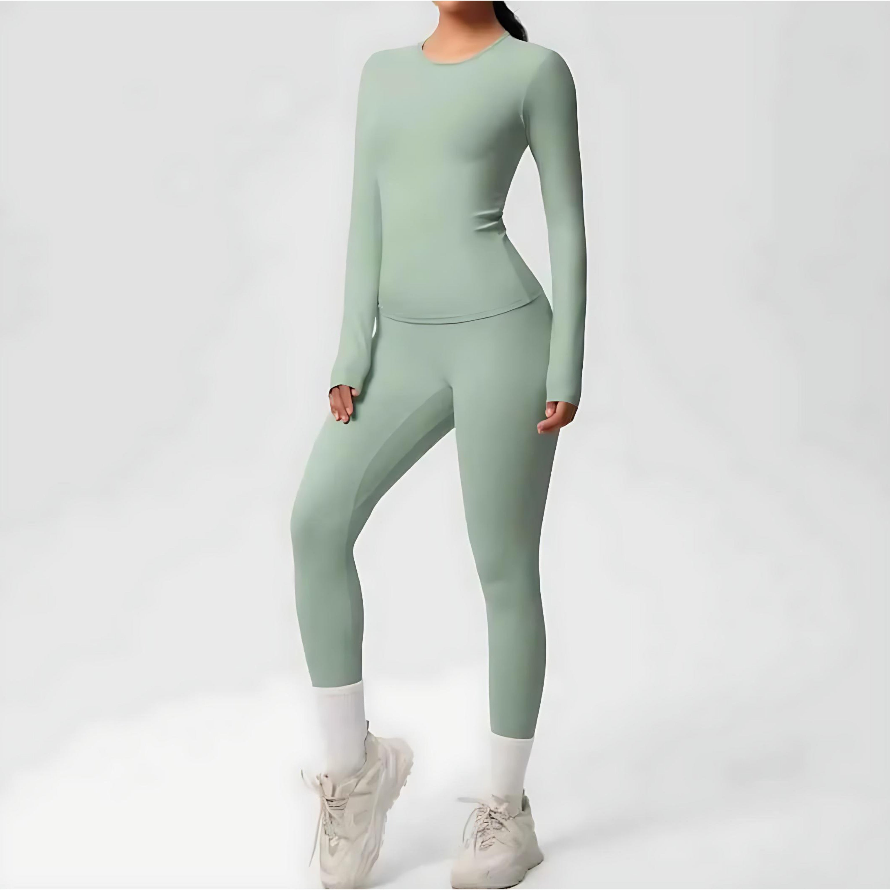 Premium Double-Sided Yoga Suit – Seamless, Stretch & Comfort by Wave & Hang