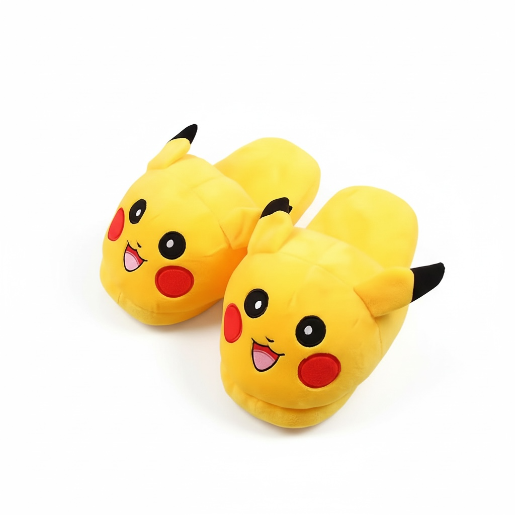 Pokémon Plush Slippers – Cozy Indoor Shoes Featuring Pikachu, Snorlax, Charmander & More by Wave & Hang