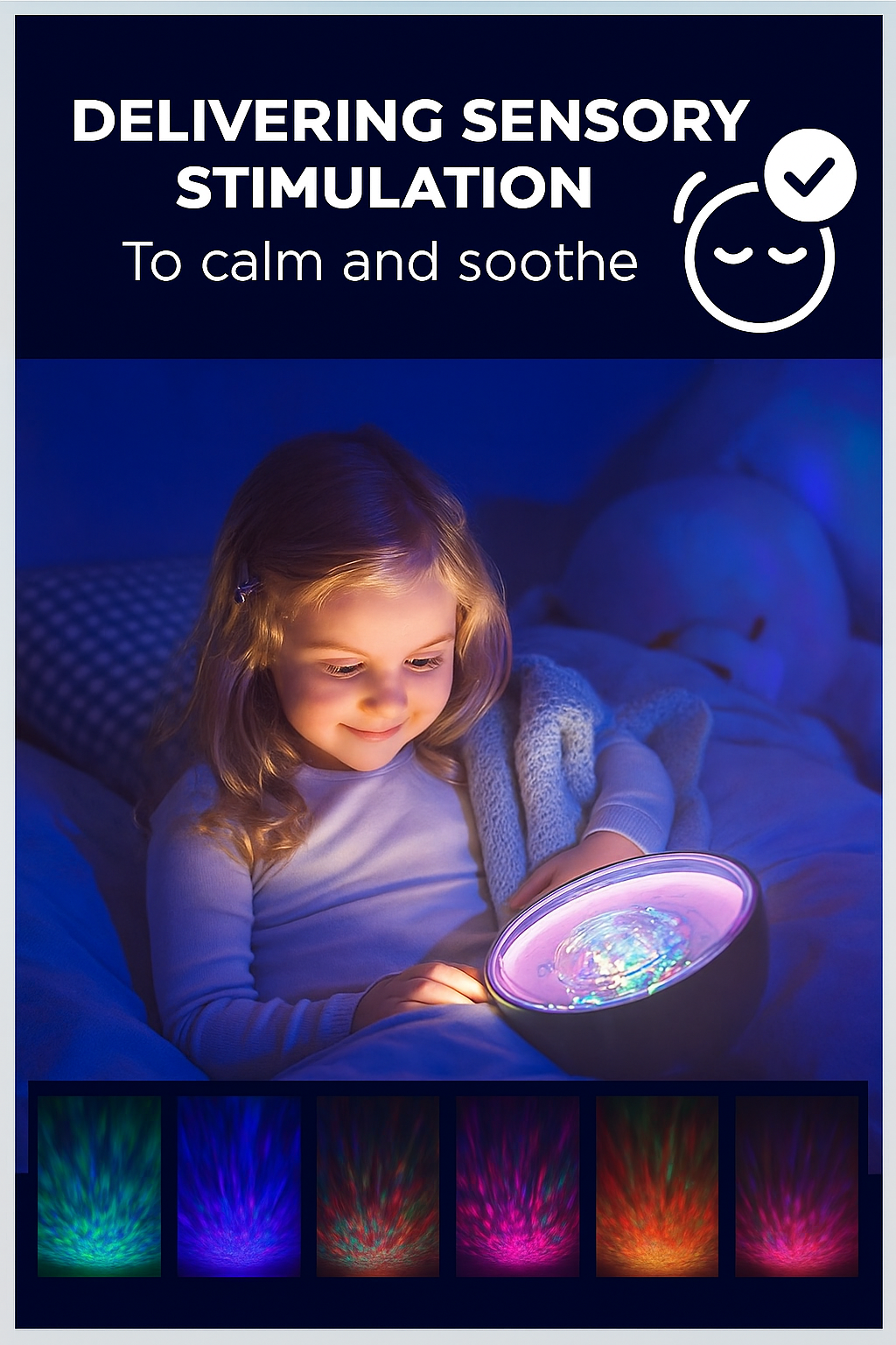 Ocean And Star Projector Lamp LED Wave Light With Remote by Wave & Hang