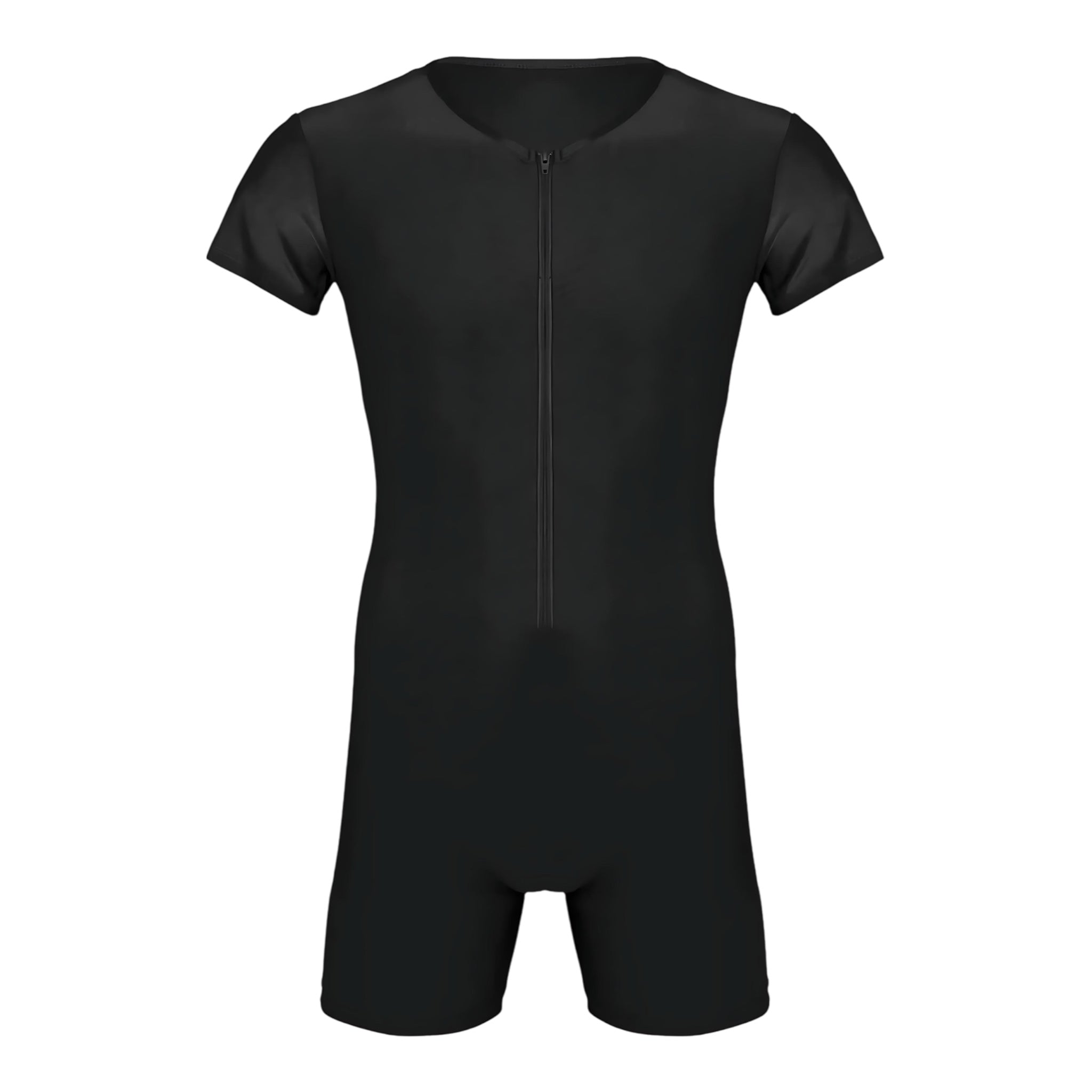 Men's Short Sleeve Full Body Suit Quick Dry Compression Swimwear by Wave & Hang